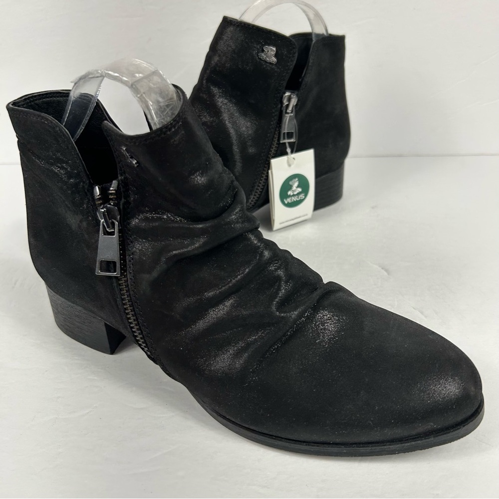 💕 Venus Black Ankle Boots for Women 38 NEW